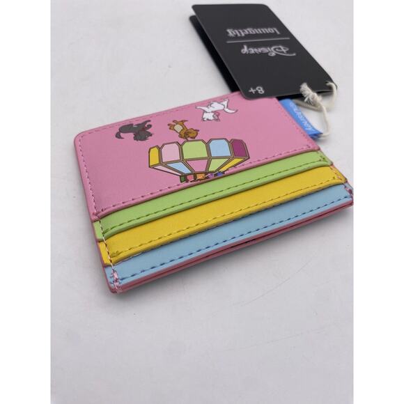 Loungefly Disney The Aristocats Multi Color Cardholder Slim Wallet - Alley Cats - Picture 3 of 6